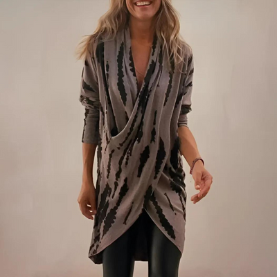 Petra™ - Túnica lujosa con escote en V y ajuste holgado