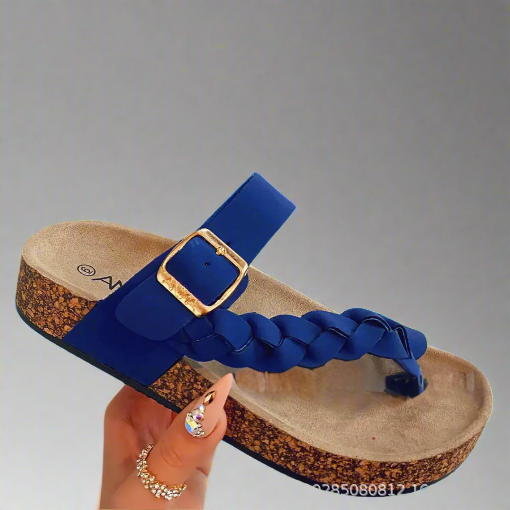 Josepha | Zapatillas de cuero cómodas de material de alta calidad para el verano