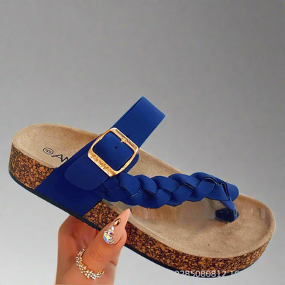 Josepha | Zapatillas de cuero cómodas de material de alta calidad para el verano