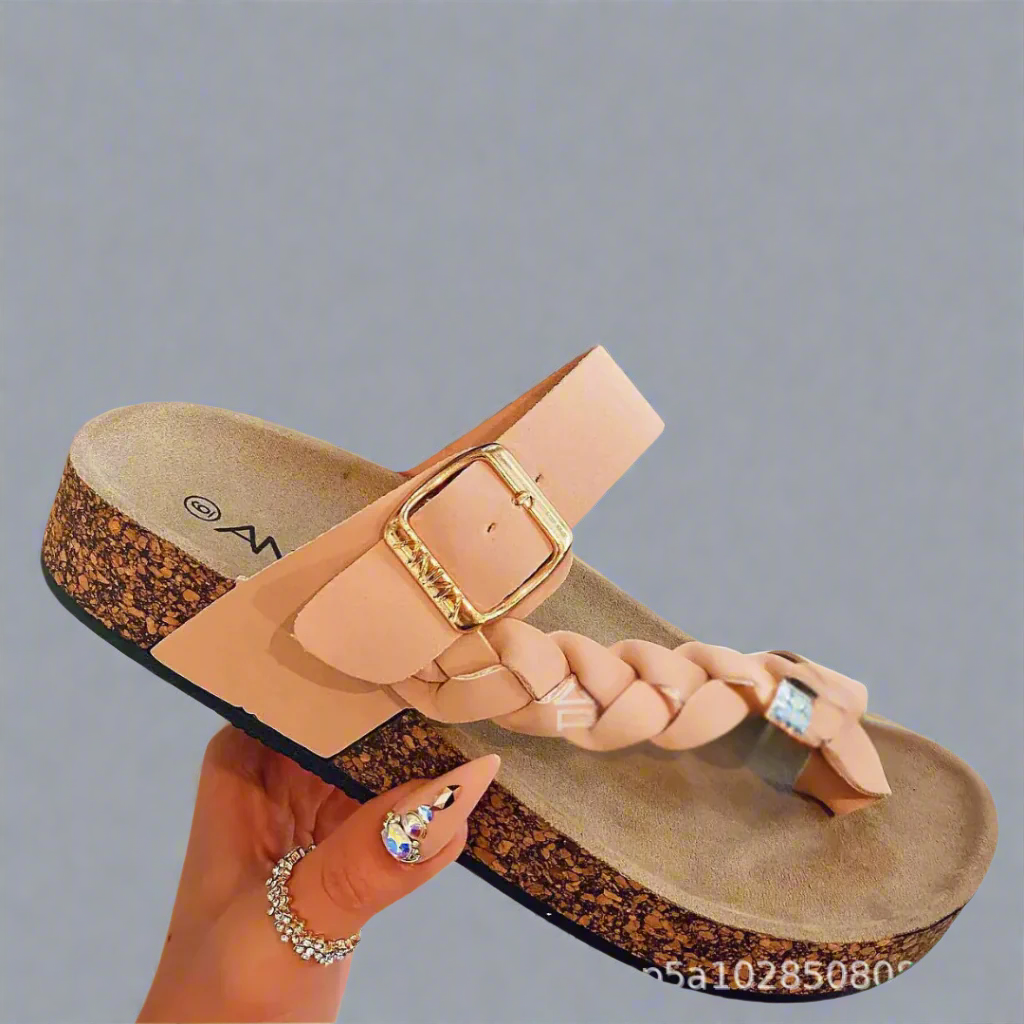 Josepha | Zapatillas de cuero cómodas de material de alta calidad para el verano