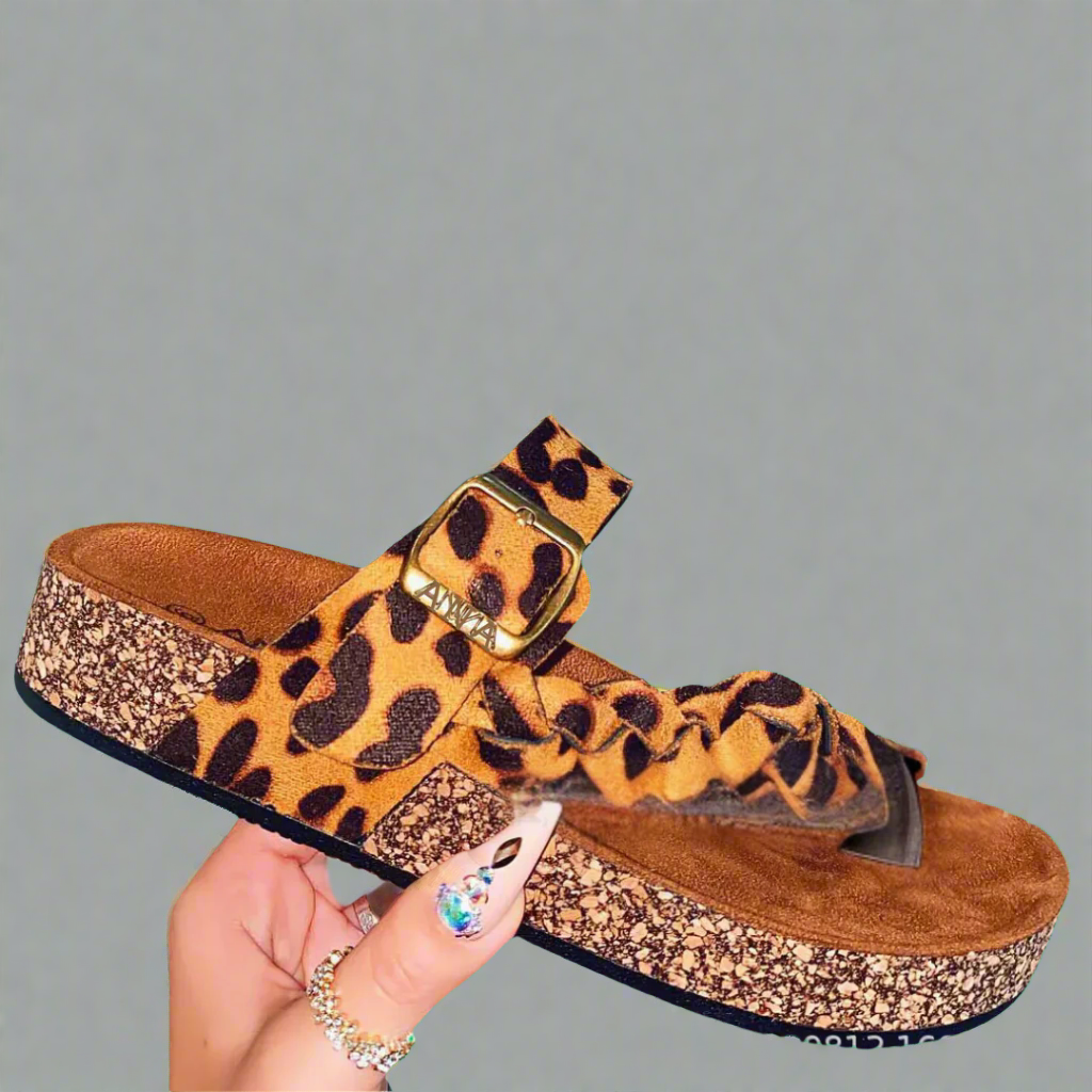 Josepha | Zapatillas de cuero cómodas de material de alta calidad para el verano