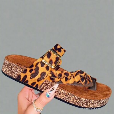 Josepha | Zapatillas de cuero cómodas de material de alta calidad para el verano