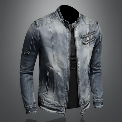 ALEXO - CHAQUETA DE JEANS RETRO PARA HOMBRES