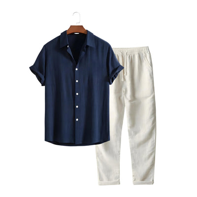 Conjunto de Polo y Pantalón de Lino