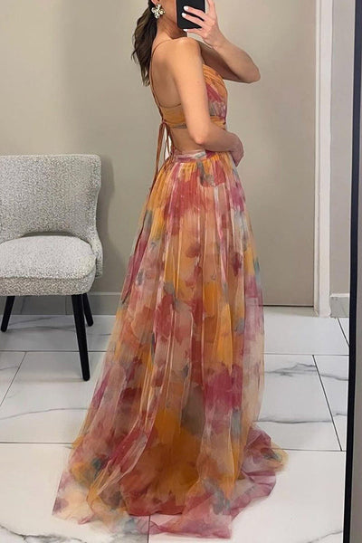 Chloé | Vestido maxi con estampado floral