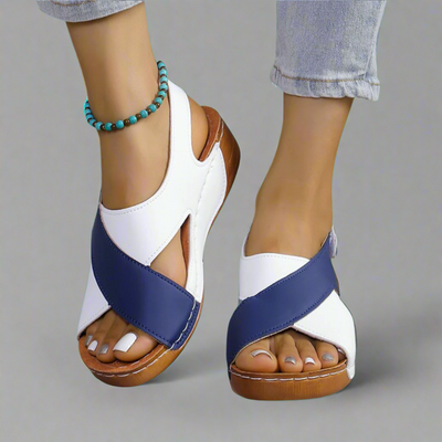 Sonnhild | Sandalias Premium Hechas a Mano en Azul Marino
