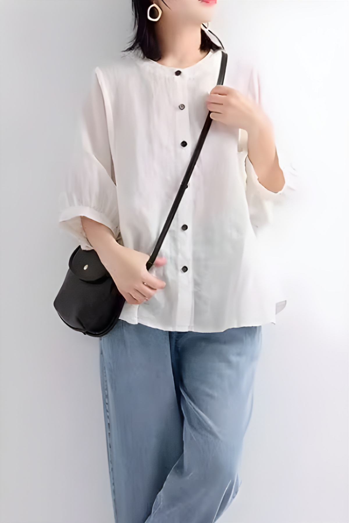 Blusa Relajada de Lino Fresco