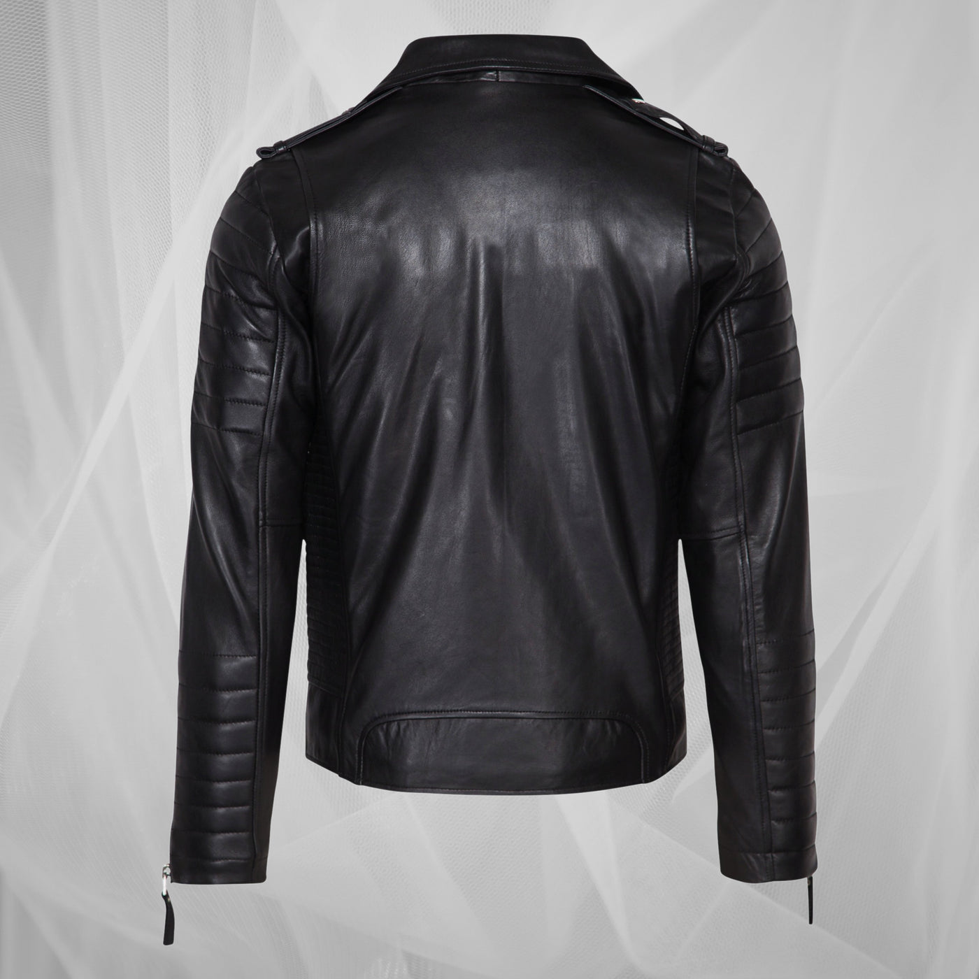 Chaqueta de cuero audaz para motociclistas