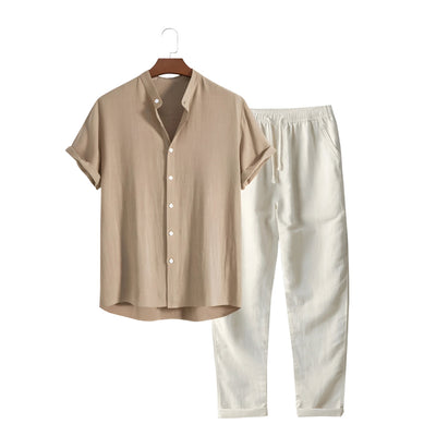 Conjunto de Polo y Pantalón de Lino