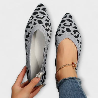 Bailarinas de encaje estampado de leopardo
