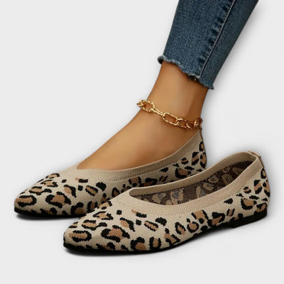 Bailarinas de encaje estampado de leopardo