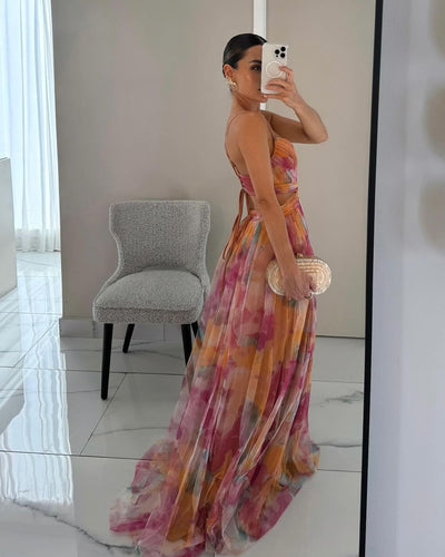 Chloé | Vestido maxi con estampado floral