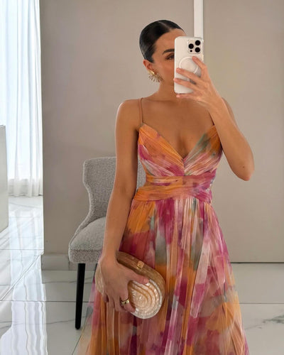 Chloé | Vestido maxi con estampado floral