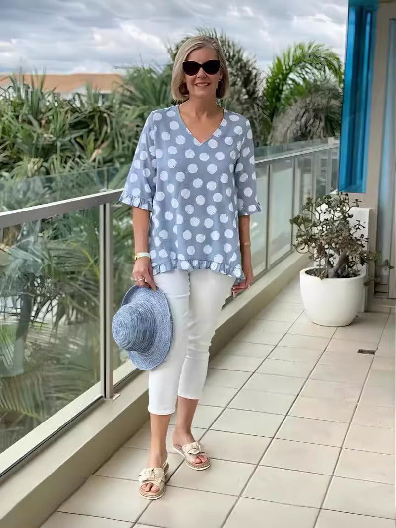 Evelyn - Blusa Vintage Elegante