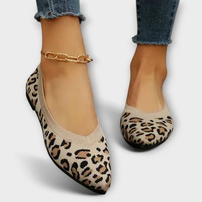 Bailarinas de encaje estampado de leopardo