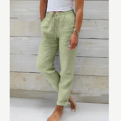 Eleonor® – Pantalones Elasticizados de Lino Premium Transpirable