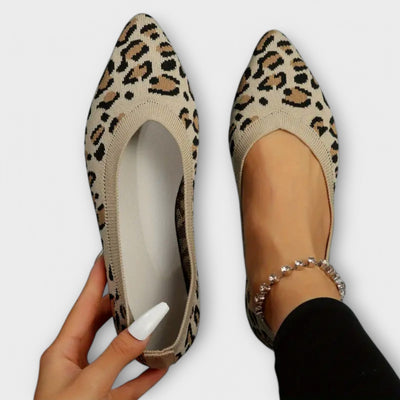 Bailarinas de encaje estampado de leopardo