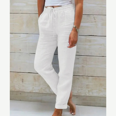 Eleonor® – Pantalones Elasticizados de Lino Premium Transpirable