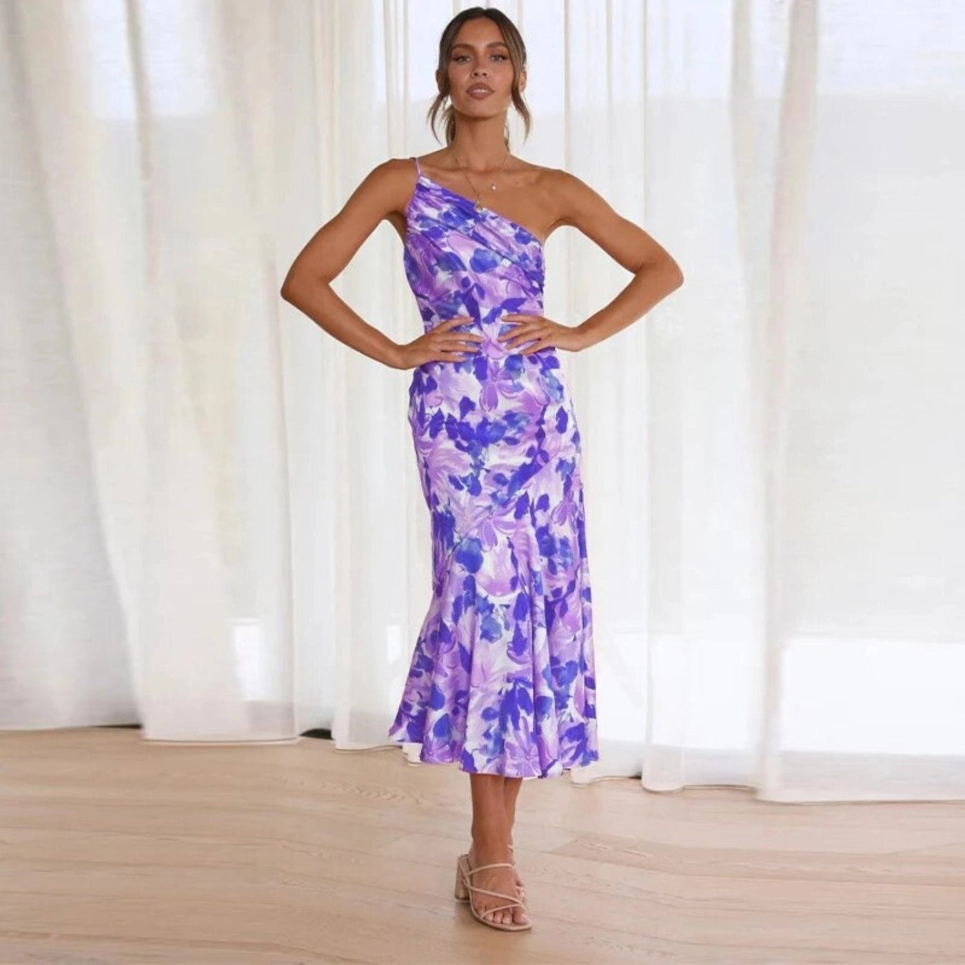 Diane | Vestido de flores en satén