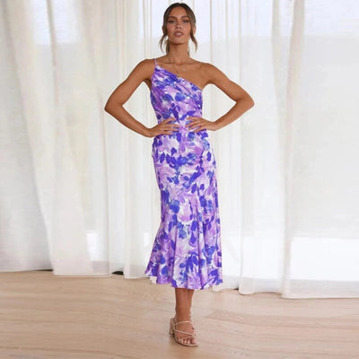 Diane | Vestido de flores en satén