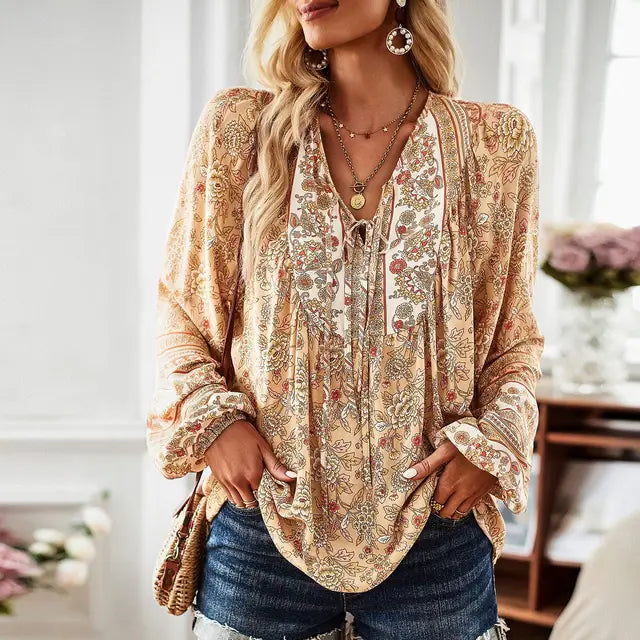 Blusa de estilo hippie