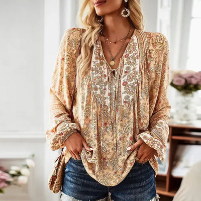 Blusa de estilo hippie