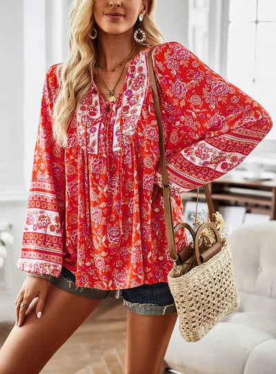 Blusa de estilo hippie