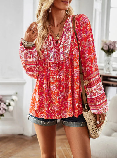 Blusa de estilo hippie