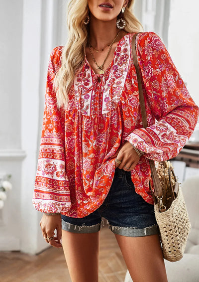 Blusa de estilo hippie
