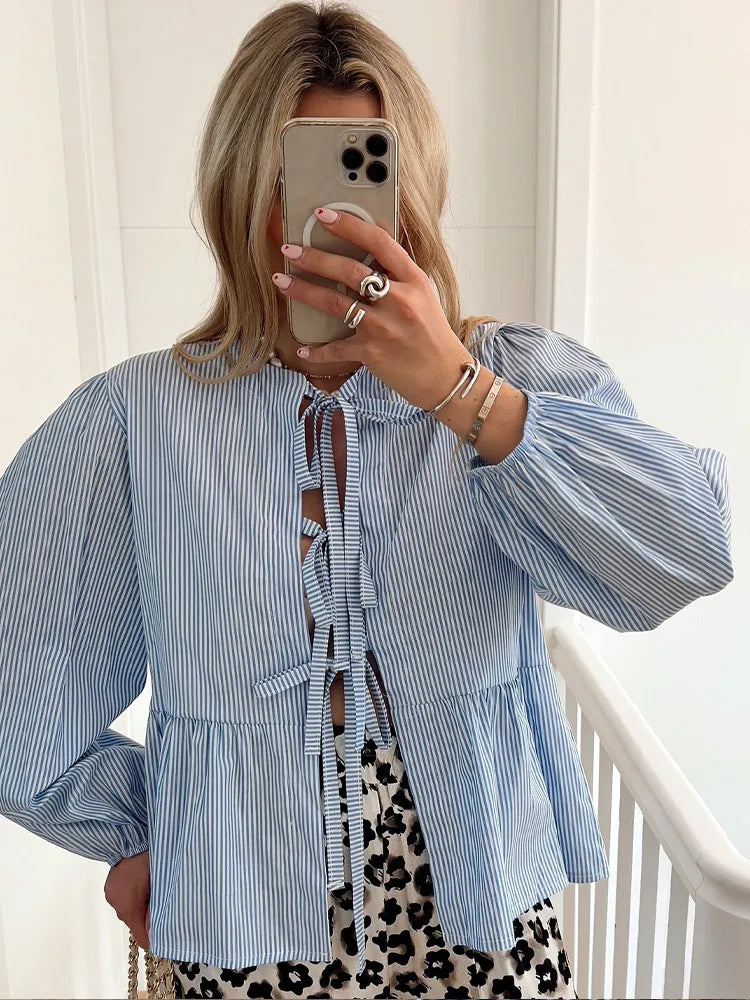 Camisa de Algodón ChicStripe