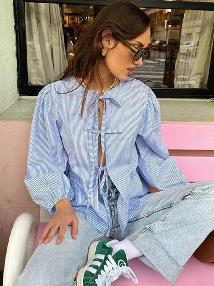 Camisa de Algodón ChicStripe