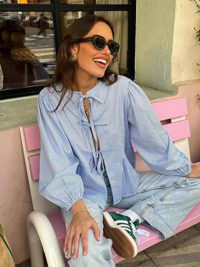 Camisa de Algodón ChicStripe