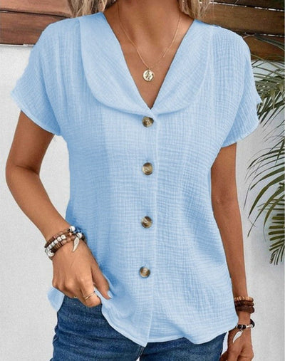 Liezl® | Blusa con cuello y botones