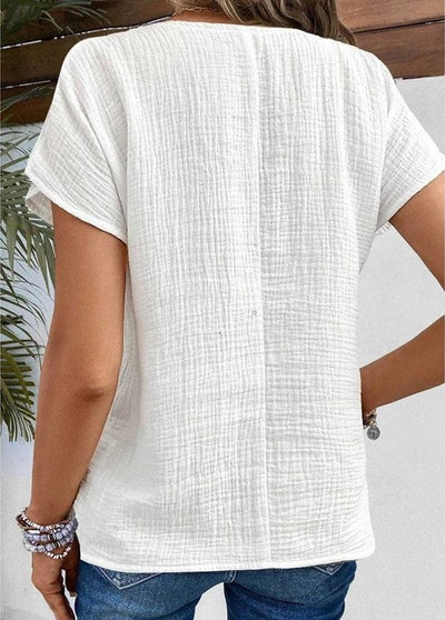 Liezl® | Blusa con cuello y botones