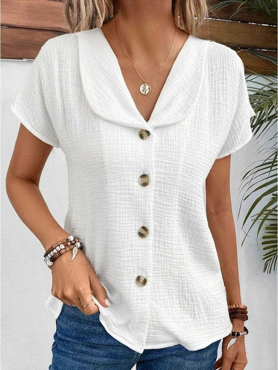 Liezl® | Blusa con cuello y botones