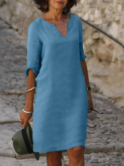 Sylvia | Vestido elegante con escote en V