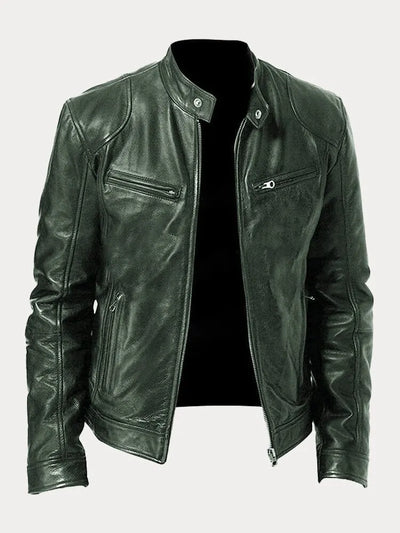ENZO - CHAQUETA DE CUERO CASUAL