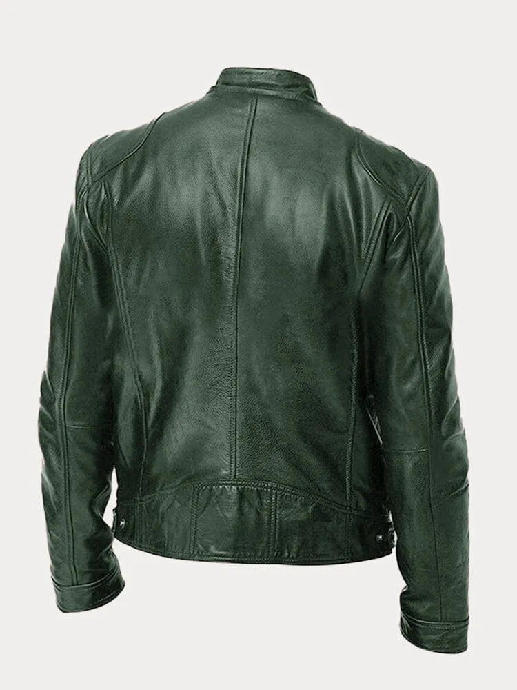 ENZO - CHAQUETA DE CUERO CASUAL