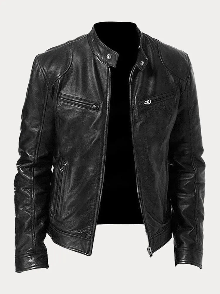 ENZO - CHAQUETA DE CUERO CASUAL