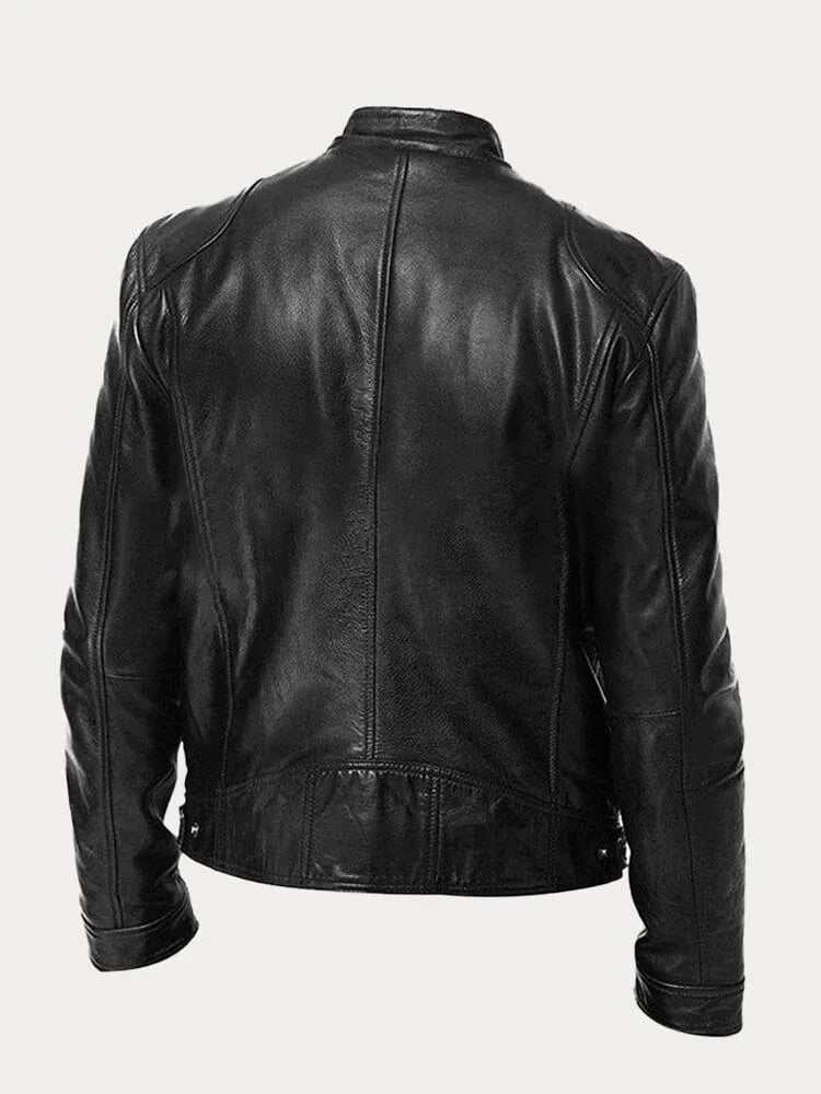 ENZO - CHAQUETA DE CUERO CASUAL