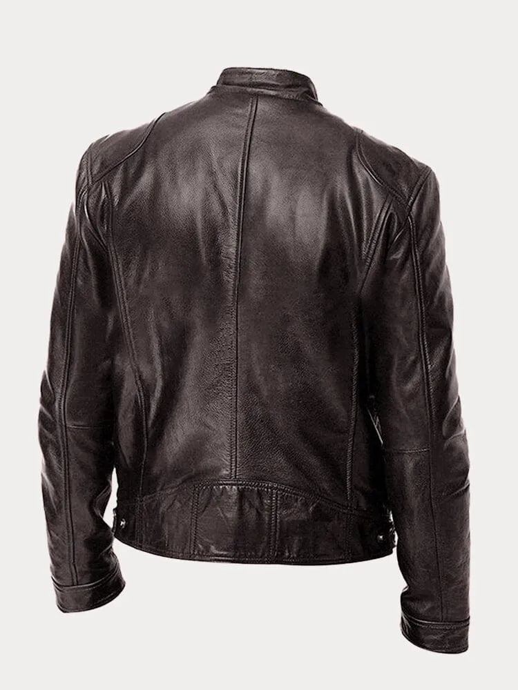 ENZO - CHAQUETA DE CUERO CASUAL