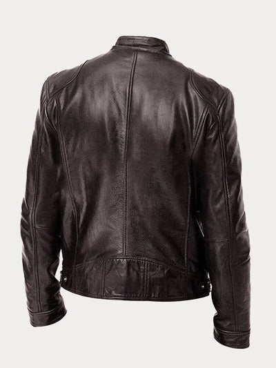 ENZO - CHAQUETA DE CUERO CASUAL