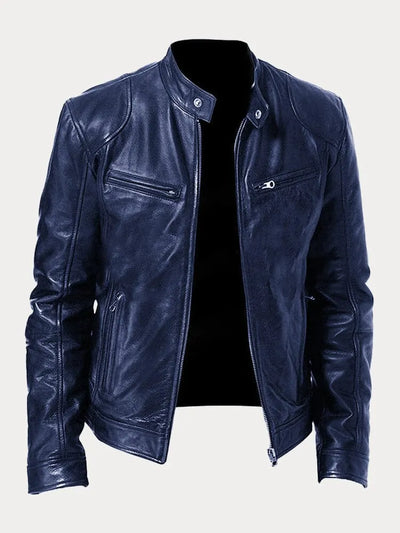 ENZO - CHAQUETA DE CUERO CASUAL
