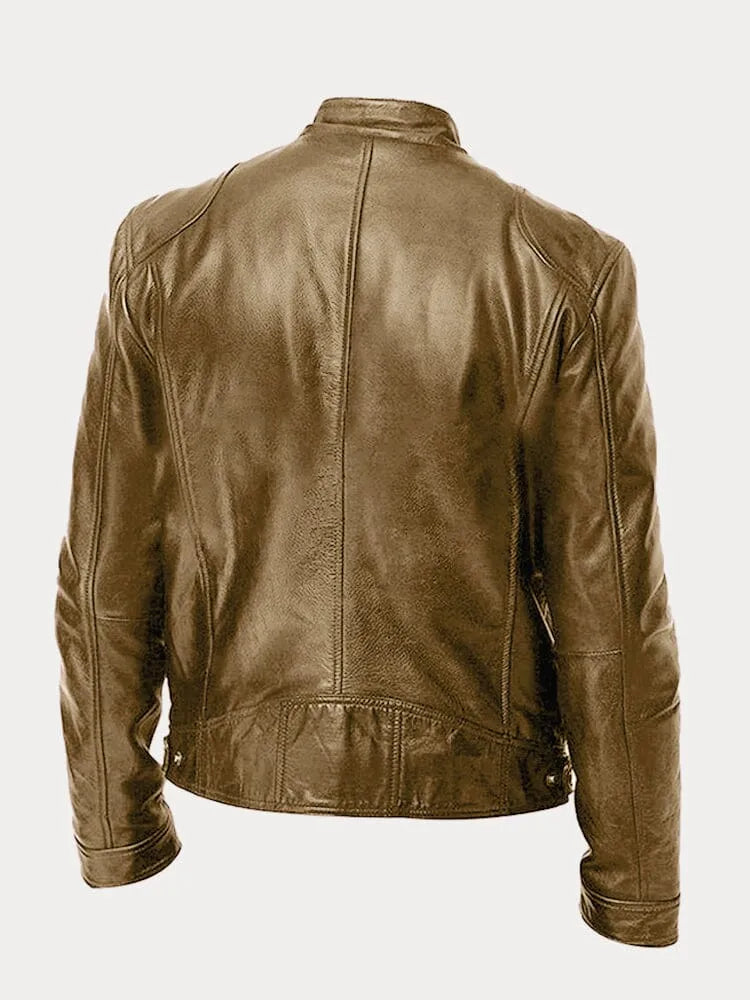 ENZO - CHAQUETA DE CUERO CASUAL