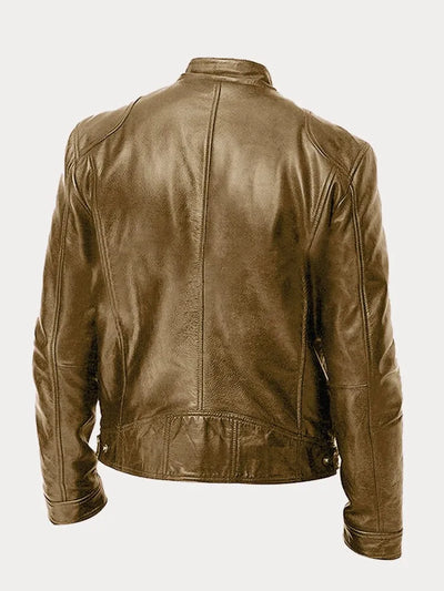 ENZO - CHAQUETA DE CUERO CASUAL