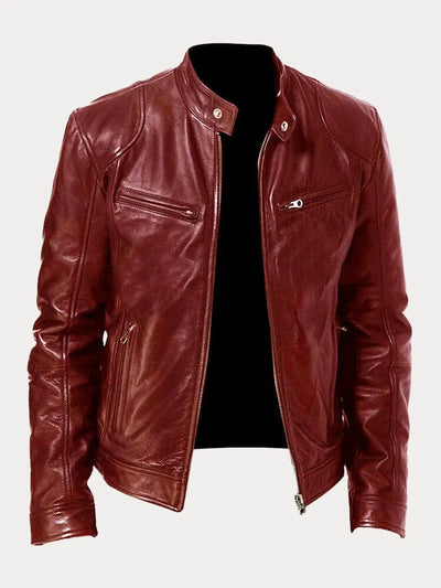 ENZO - CHAQUETA DE CUERO CASUAL