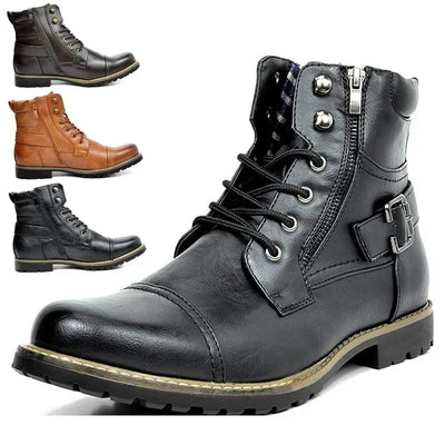 Damon | Botines de cuero con cordones