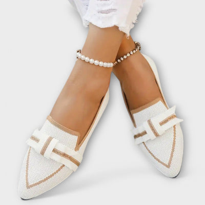 Zapatos planos para mujer con diseño anudado