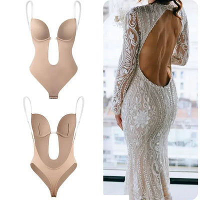 Body Shaper de Cuello en V Profundo