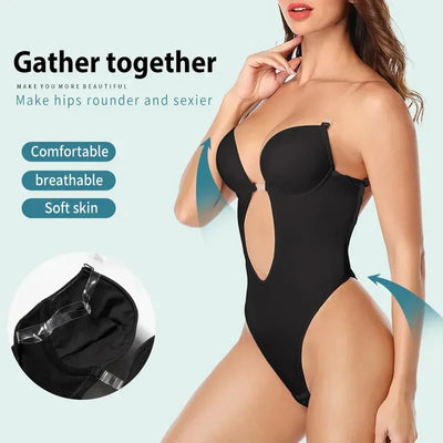 Body Shaper de Cuello en V Profundo